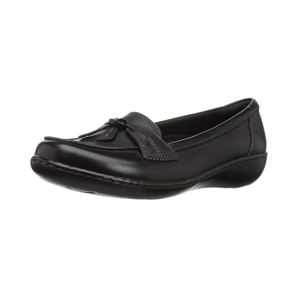 Clarks Women’s Ashland Bubble Slip-On Loafers Black | Comfortable Dress Shoes - Picture 6 of 6
